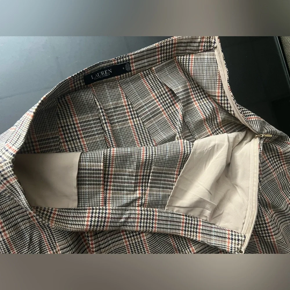 Lauren Ralph Lauren Multicolor Plaid A-Line Skirt - Picture 5 of 16